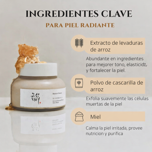 BEAUTY OF JOSEON - Mascarilla Iluminadora de Arroz Molido y Miel - 150ml
