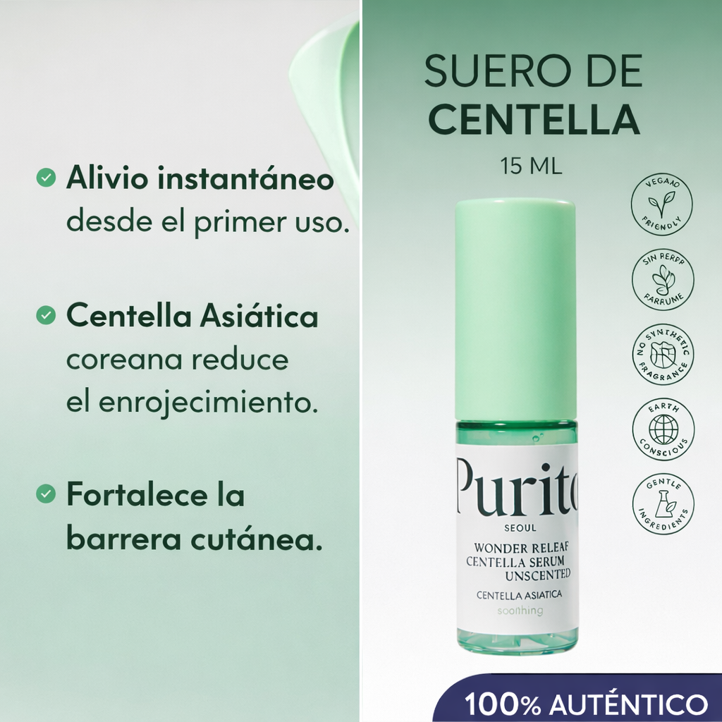Purito SEOUL - Wonder Releaf Centella Serum Sin Fragancia mini - 15ml