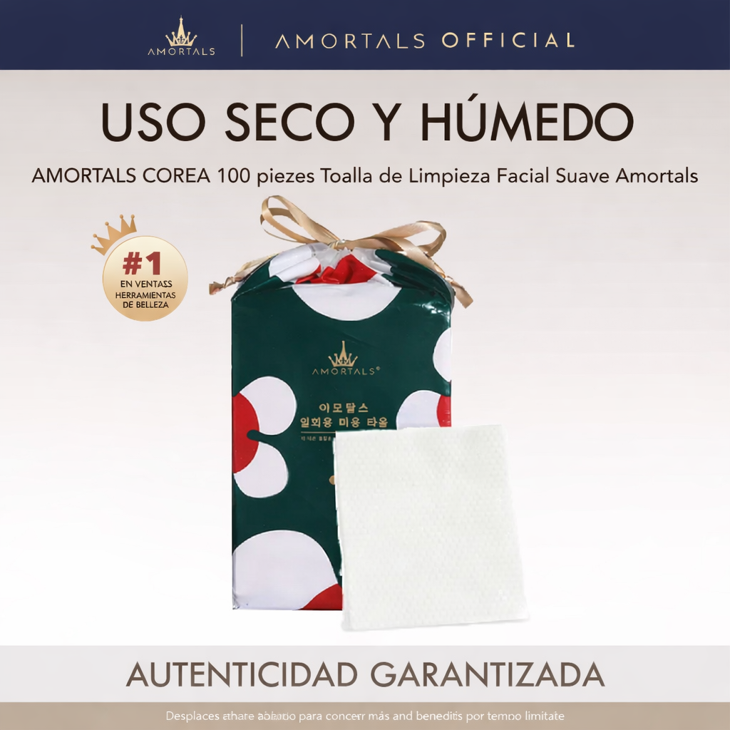 AMORTALS - Clouds Face Washing Towel - 100piezas