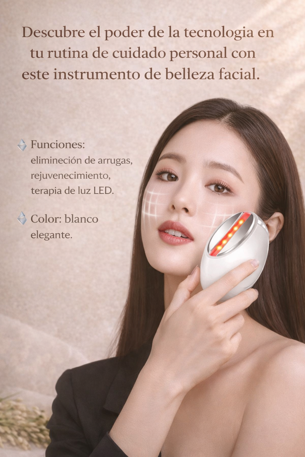 Instrumento Facial Eléctrico — Rejuvenecimiento y Eliminación de Arrugas