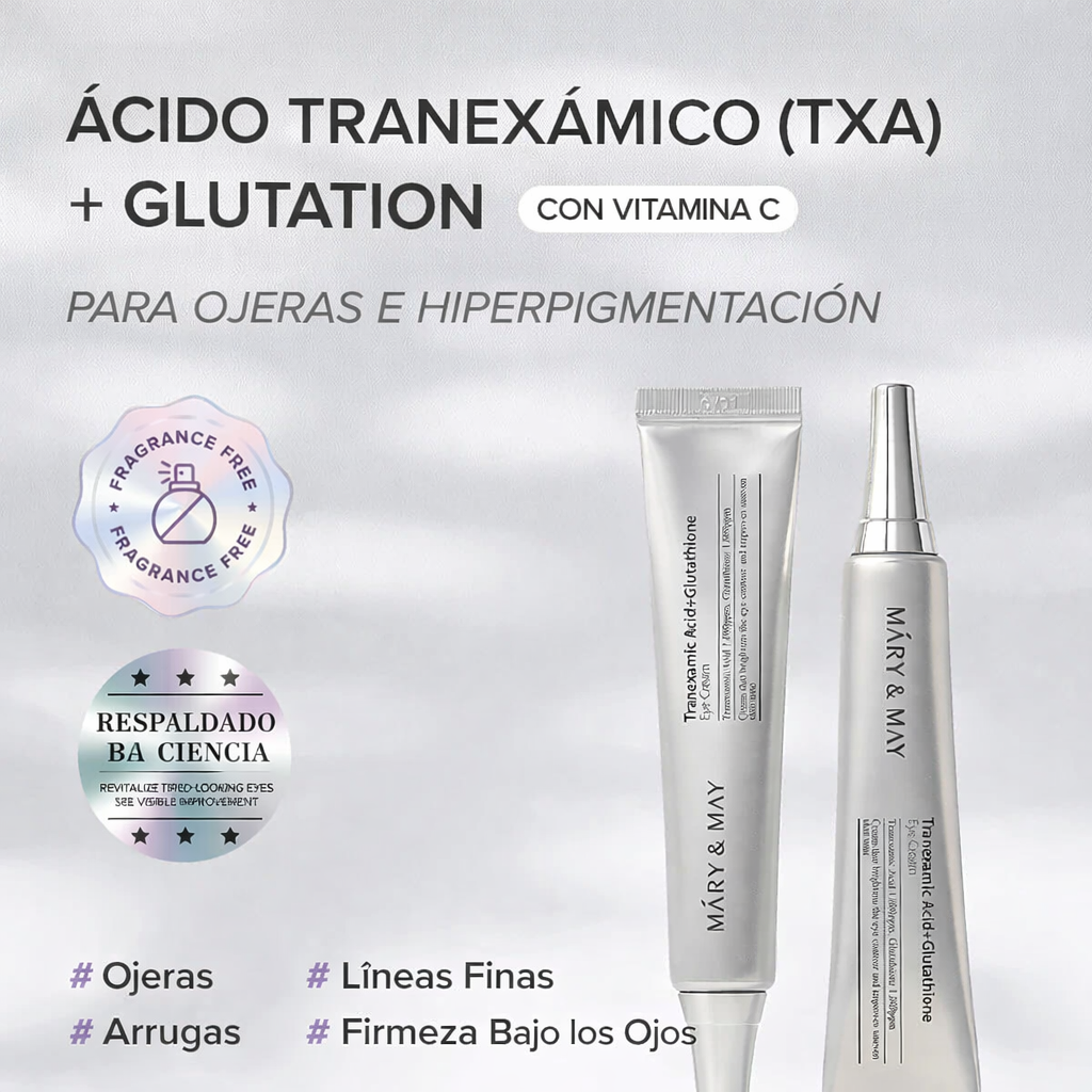 Mary&May - Tranexamic Acid + Glutathione Crema para ojos - 12g