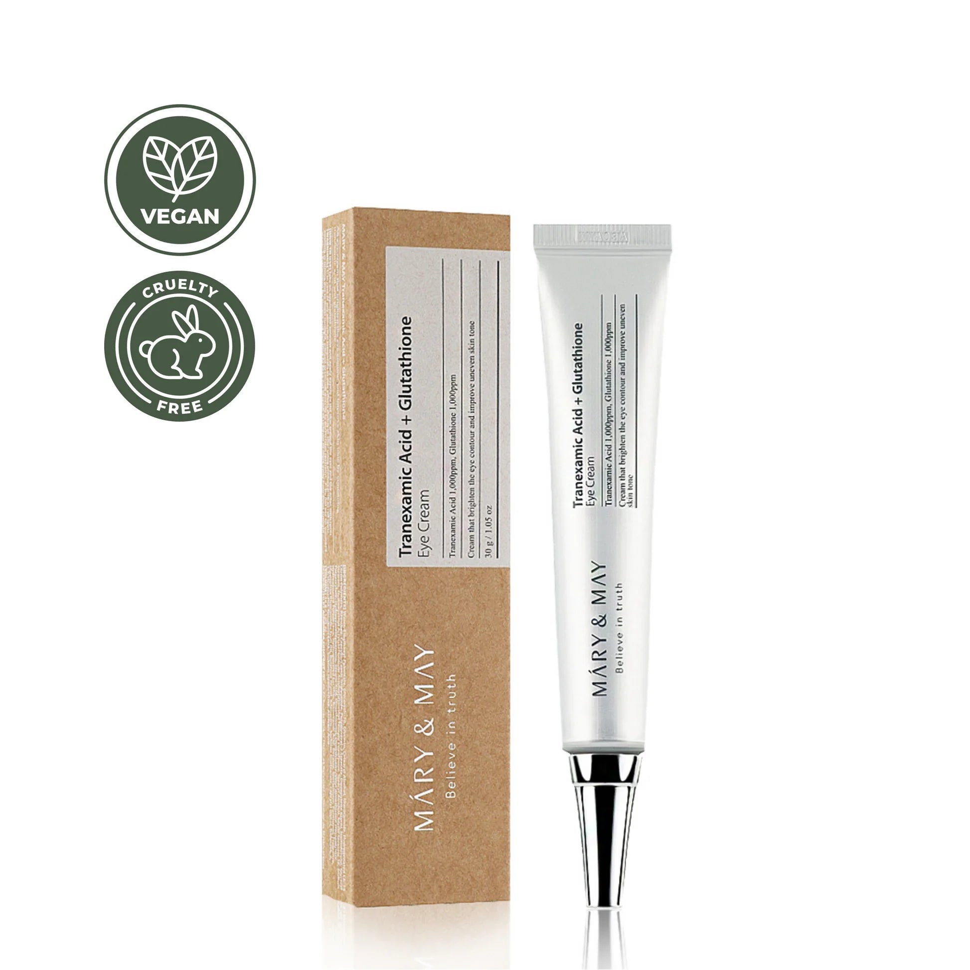 Mary&May - Tranexamic Acid + Glutathione Crema para ojos - 12g