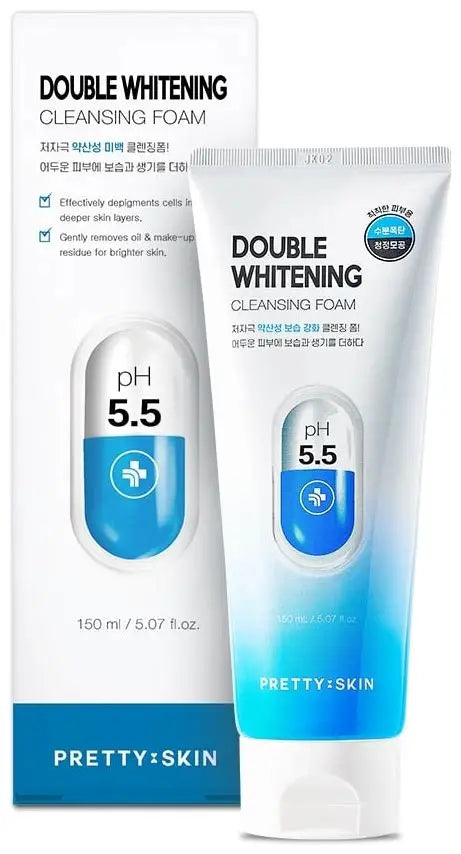 PRETTYSKIN - Double Whitening Cleansing Foam - 150ml