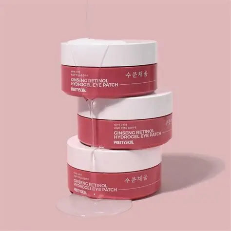 PRETTYSKIN - Ginseng Retinol Parches de hidrogel - 90g 60pz