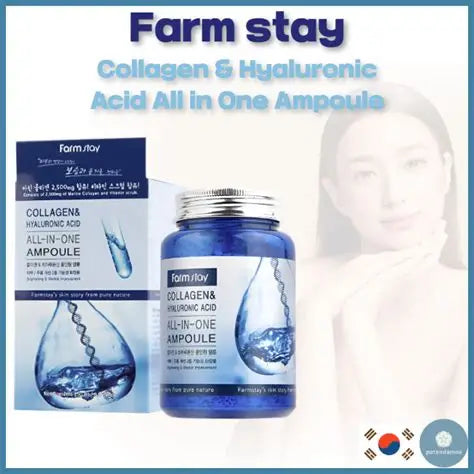 Farm Stay - Ampolla Todo en Uno de Colágeno y Ácido Hialurónico - 250ml