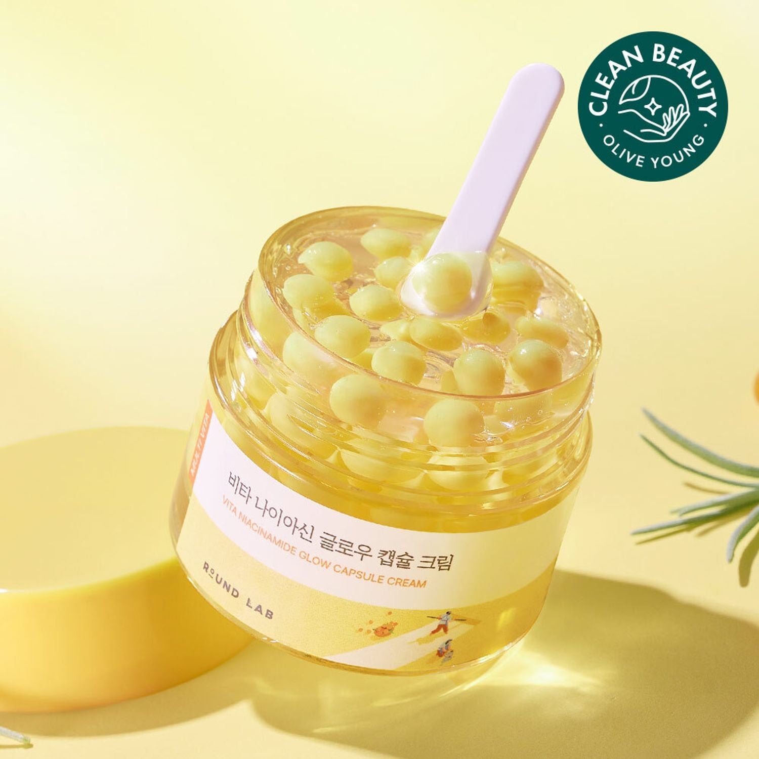 Round Lab - Crema Facial con Cápsulas de Niacinamida y Vitamina (50 ml)
