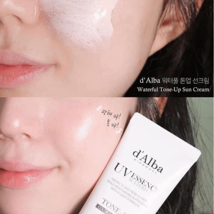 D´Alba - Waterfull Tone up Sun Cream (pink) SPF 50+ PA++++ 50ml