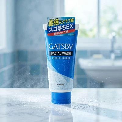 Gatsby Facial wash perfect scrub limpiador - 130ml (for men)