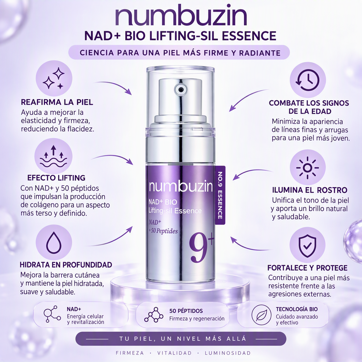 Numbuzin NAD 9+ bio lifting essence -10ml - Imagen 2